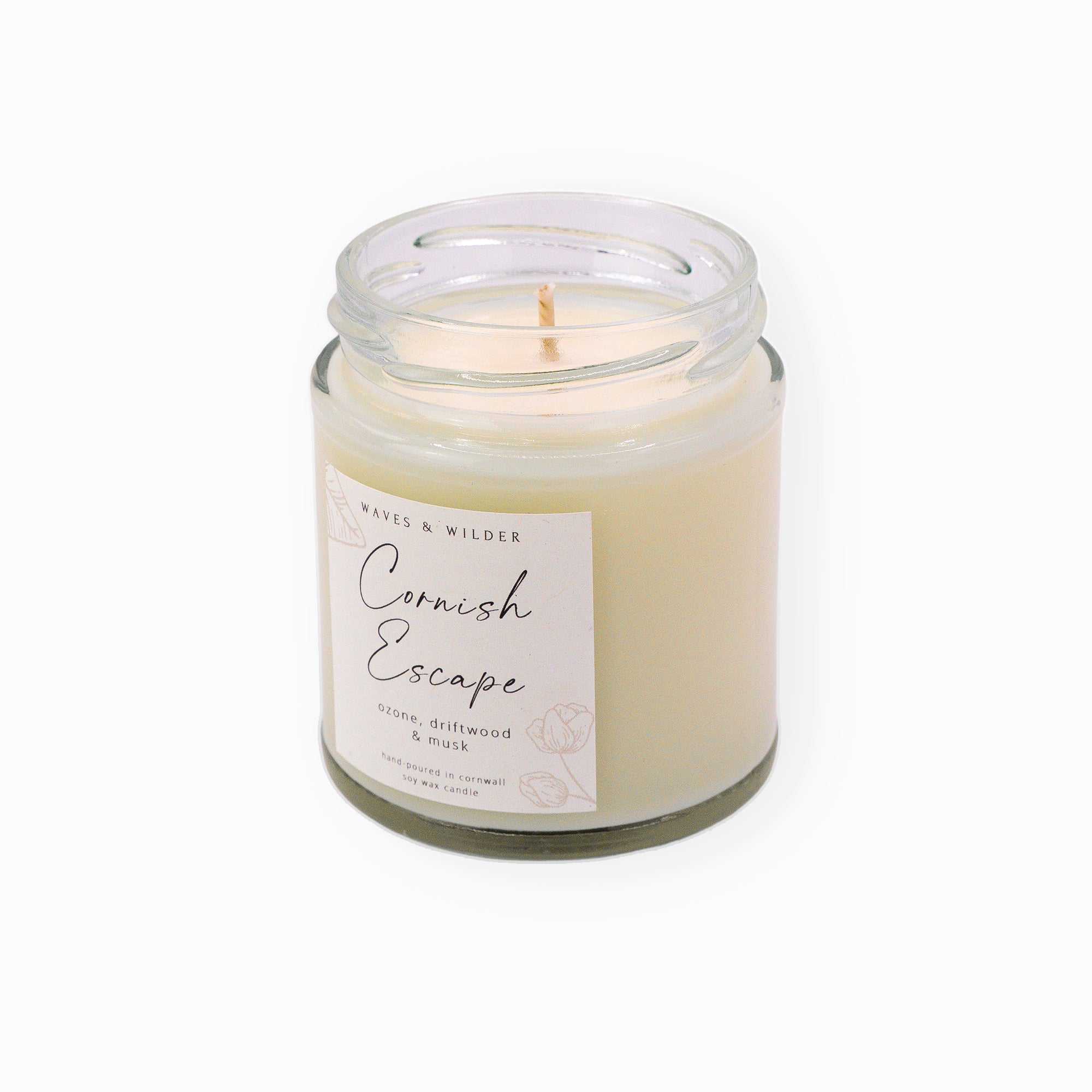 Candle-WWC01 - Waves & Wilder Soy Candle Cornish Escape-Waves & Wilder