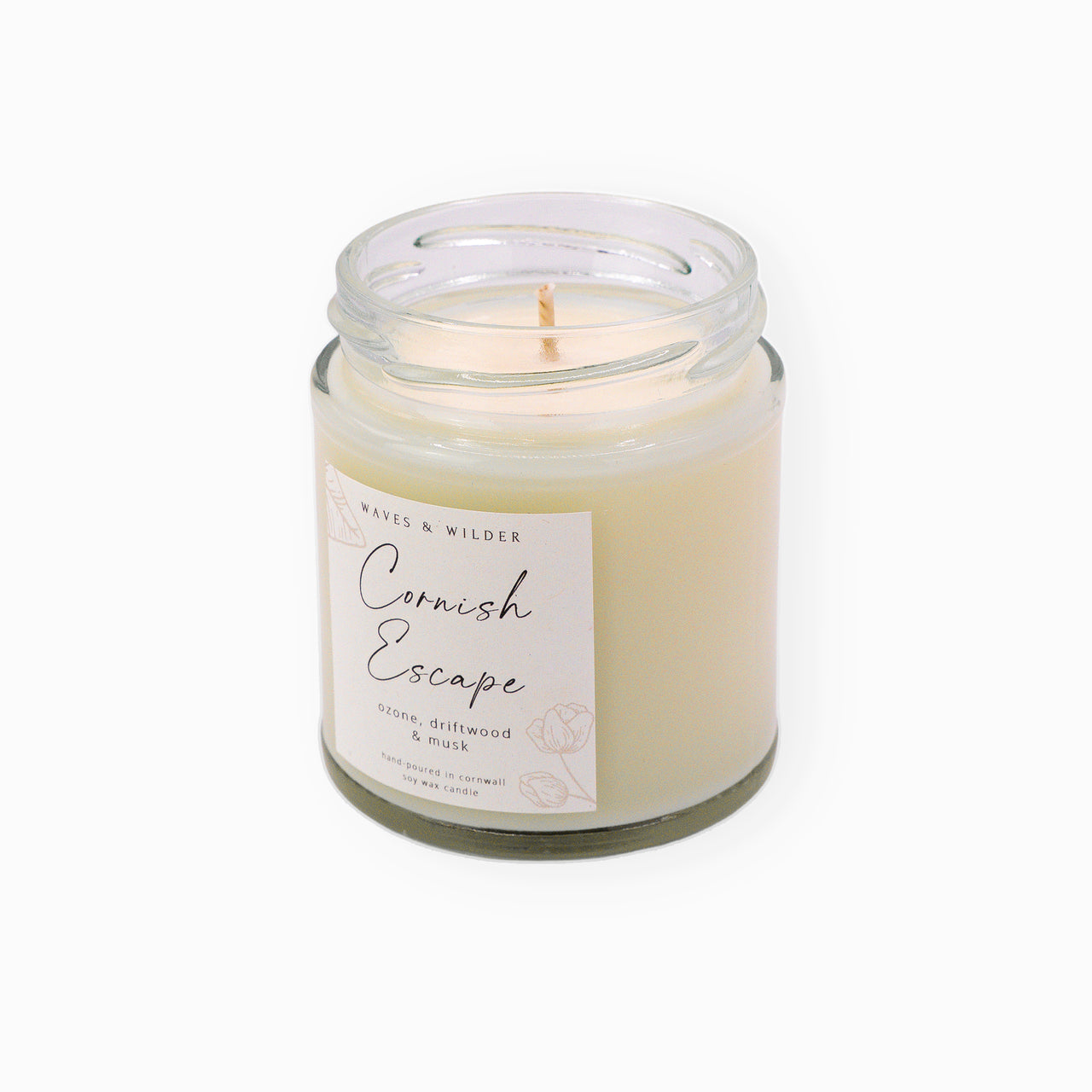 Candle-WWC01 - Waves & Wilder Soy Candle Cornish Escape-Waves & Wilder