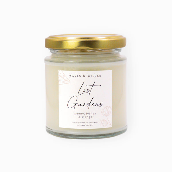Waves & Wilder Soy Candle Lost Gardens - Whistlefish
