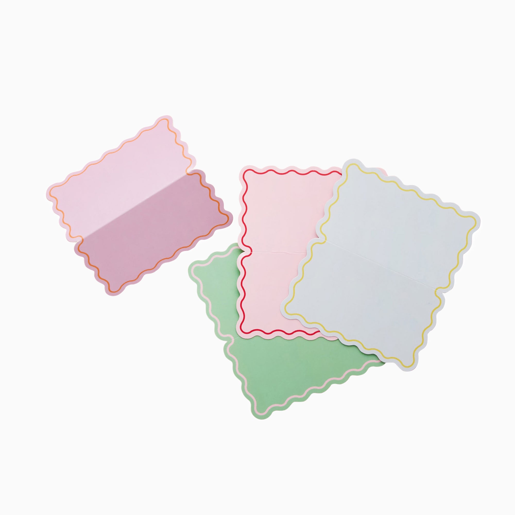 Place Cards-HBBB210 - Wavey Edge Place Cards-Hootyballoo
