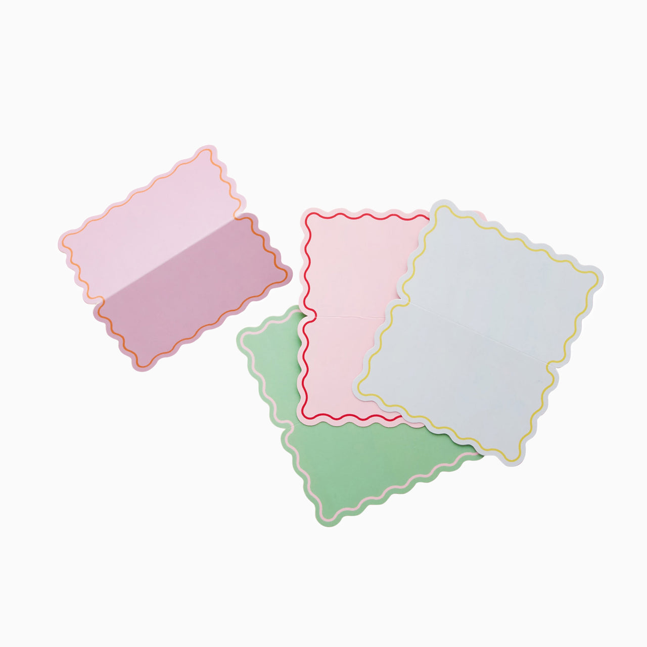 Place Cards-HBBB210 - Wavey Edge Place Cards-Hootyballoo