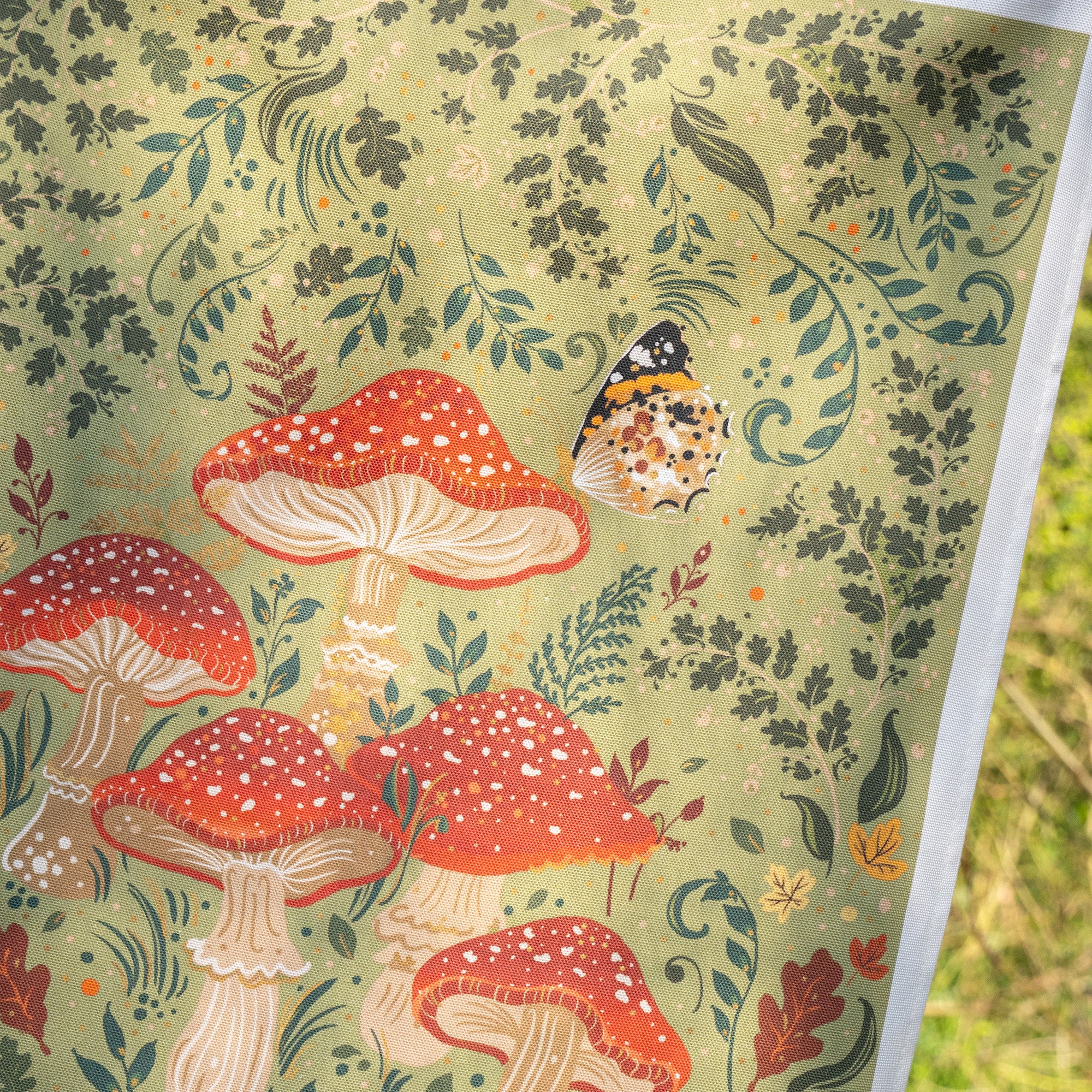 Tea Towel-WTT306 - Wild Mushrooms Tea Towel-Whistlefish