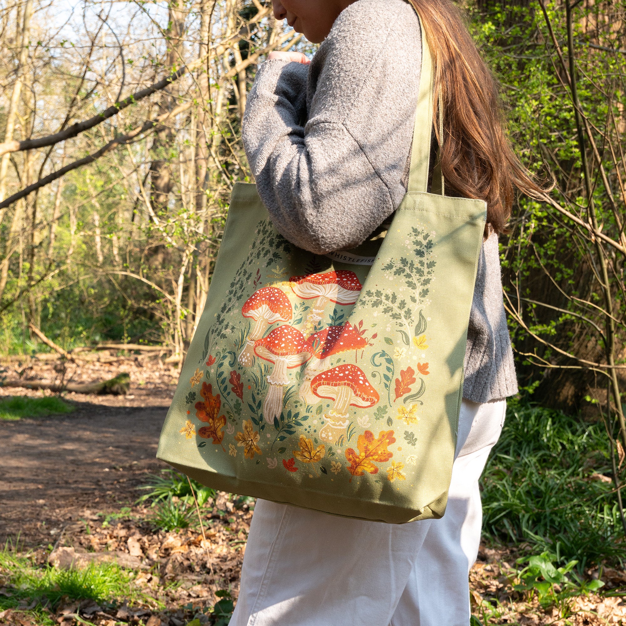 Tote Bag-WTB95 - Wild Mushrooms Tote Bag-Whistlefish