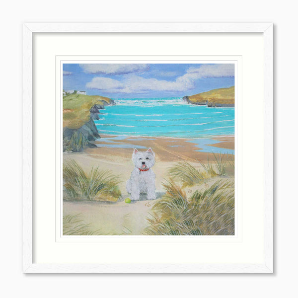 Framed Print-HC372F - Woffle The Westie Framed Print-Hannah Cole