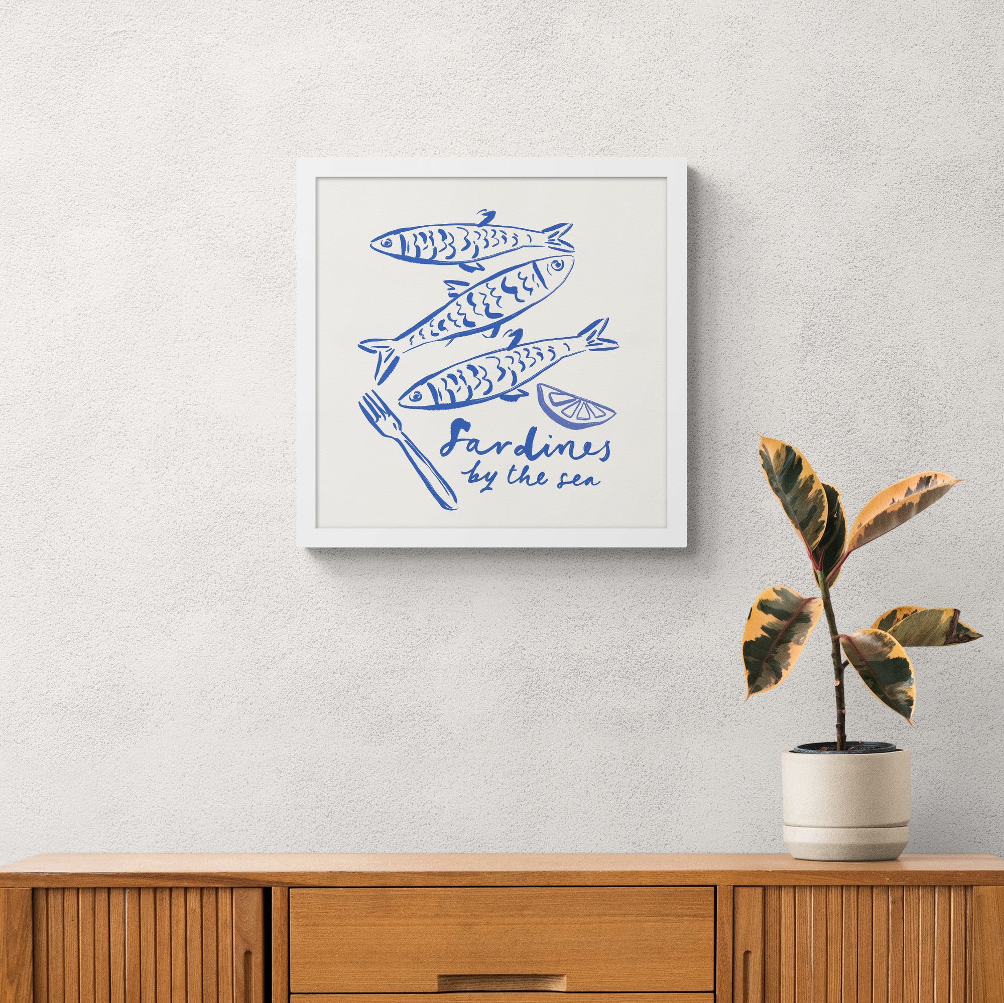 Sardines By The Sea Framed Print - Whistlefish