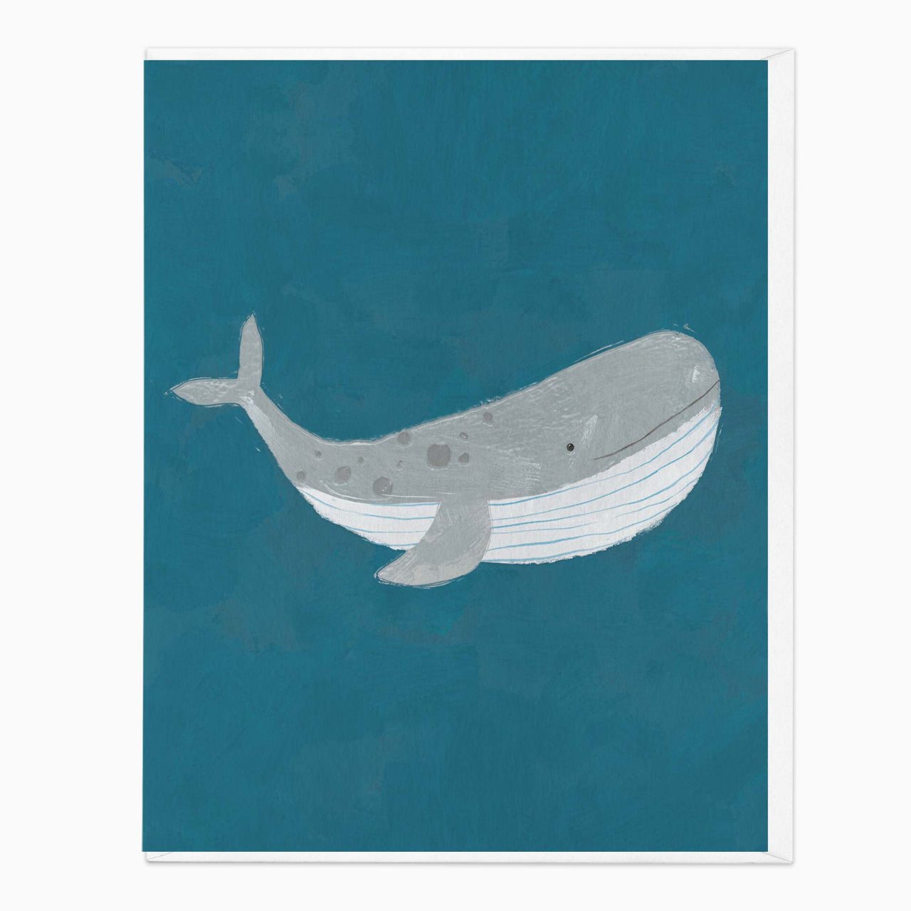 Greeting Card-G440 - Woodland Wonders Whale Art Card-Whistlefish