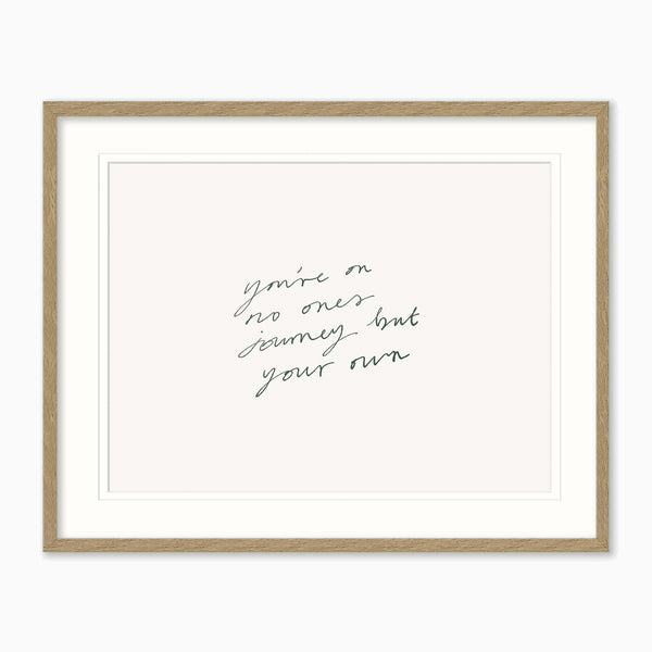 Your Own Journey Framed Print - Whistlefish