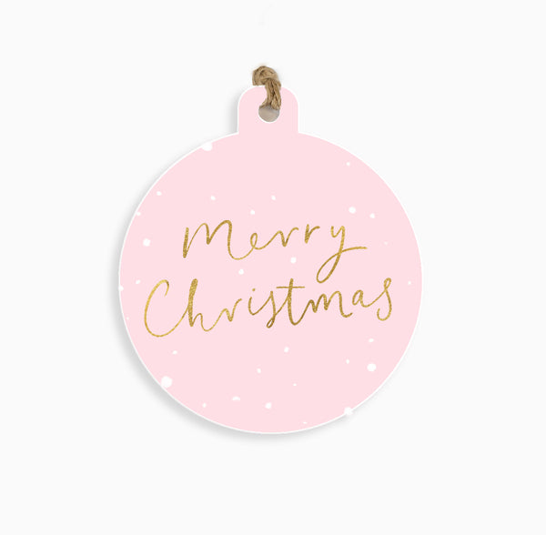 Blush Christmas Gift Tags (6 pack) - Whistlefish