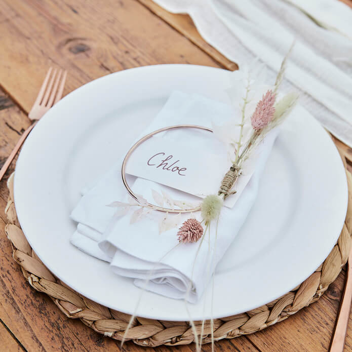 Party-PAM-516 - Rose Gold Contemporary Place Cards-Ginger Ray