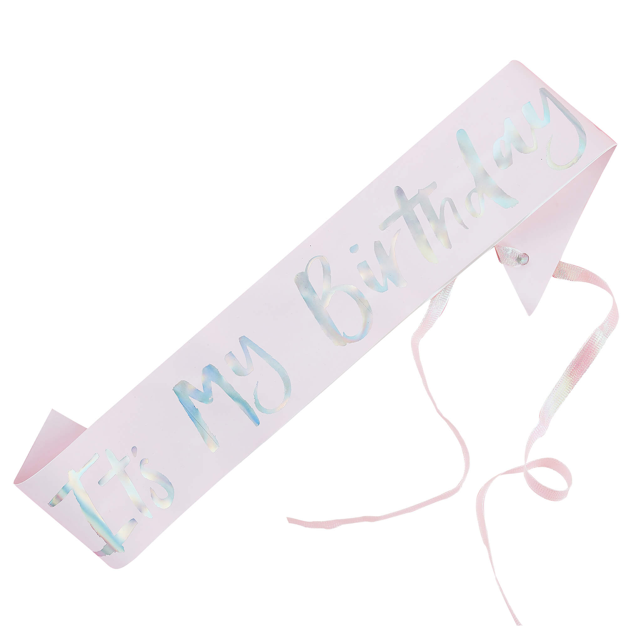 Glasses-PS-514 - Pastel Pink Its My Birthday Sash-Ginger Ray