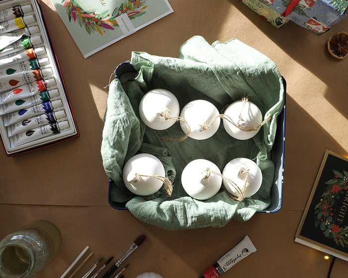 Hand Painted Baubles: How to Paint Your Own Christmas Decorations