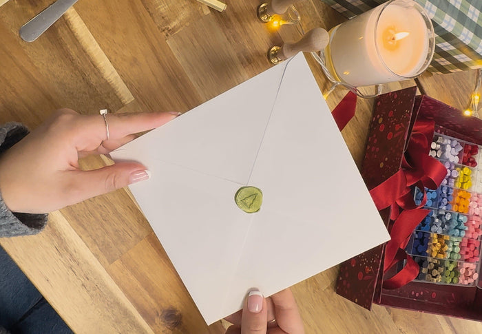 How to Stamp Your Christmas Cards with Wax