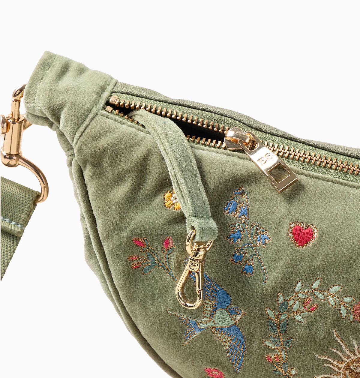Crossbody Sling Bag-14742 - Earth Goddess Velvet Crossbody Bag-Elizabeth Scarlett