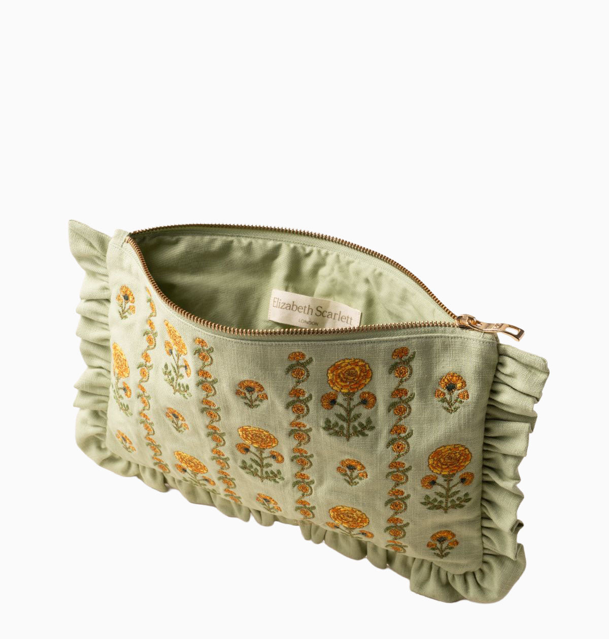 Pouch-16081 - Marigolds Frill Everyday Pouch-Elizabeth Scarlett
