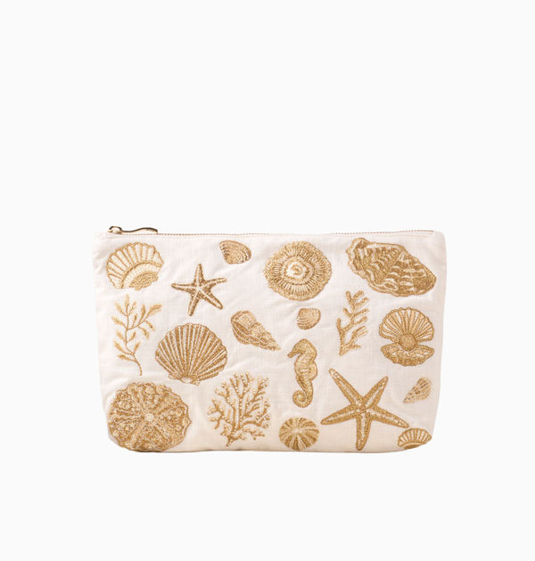 Pouch-16340 - Ocean Treasures Cotton Everyday Pouch-Elizabeth Scarlett