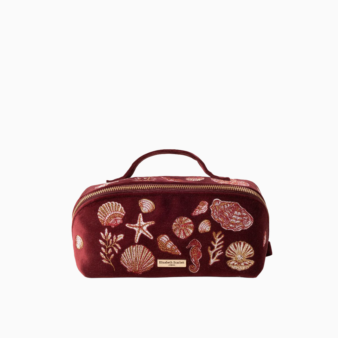 17255 - Ocean Treasure Velvet Open Flat Makeup Bag