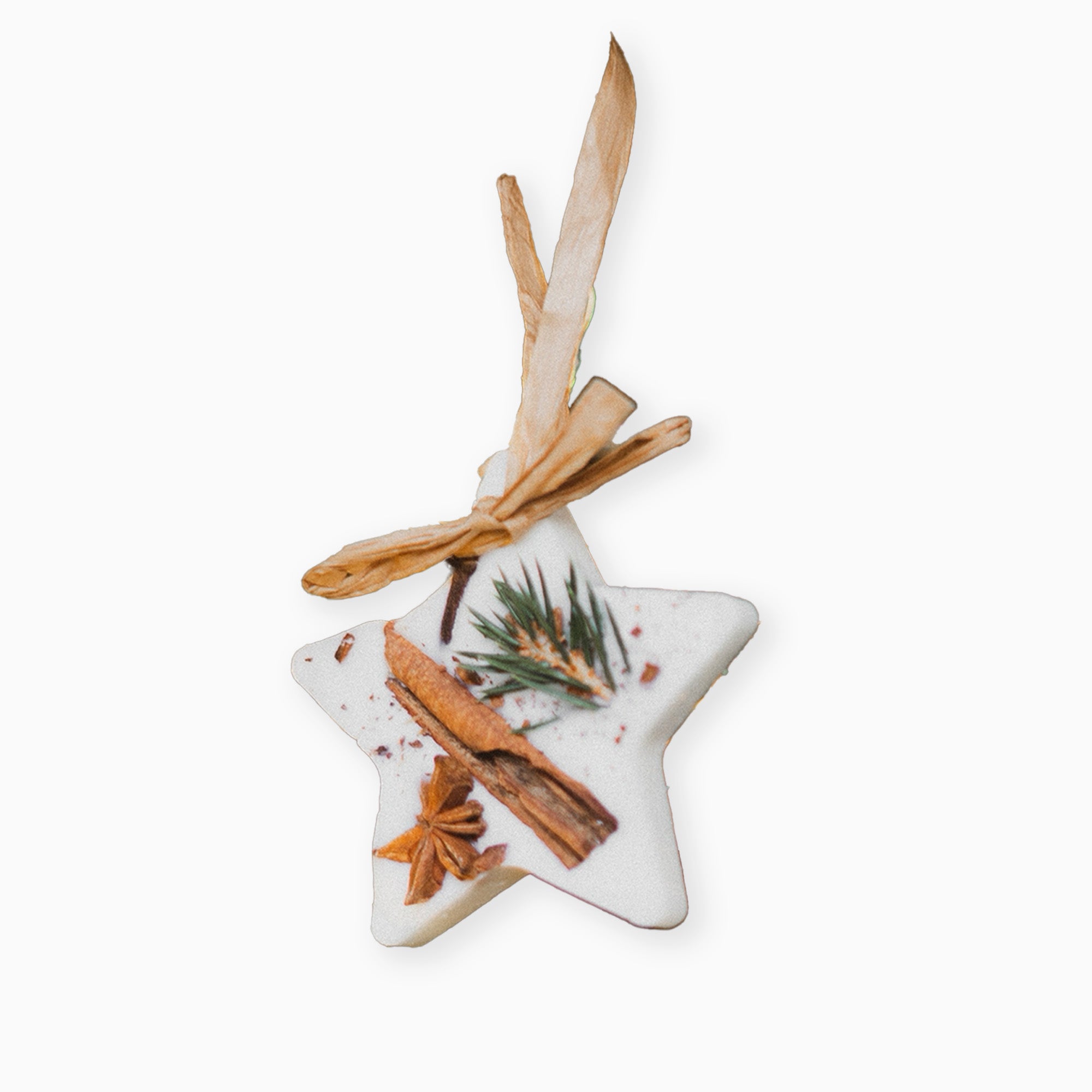 BOB08 - Cranberry Orange and Cinnamon Star Scented Christmas Tree Decoration