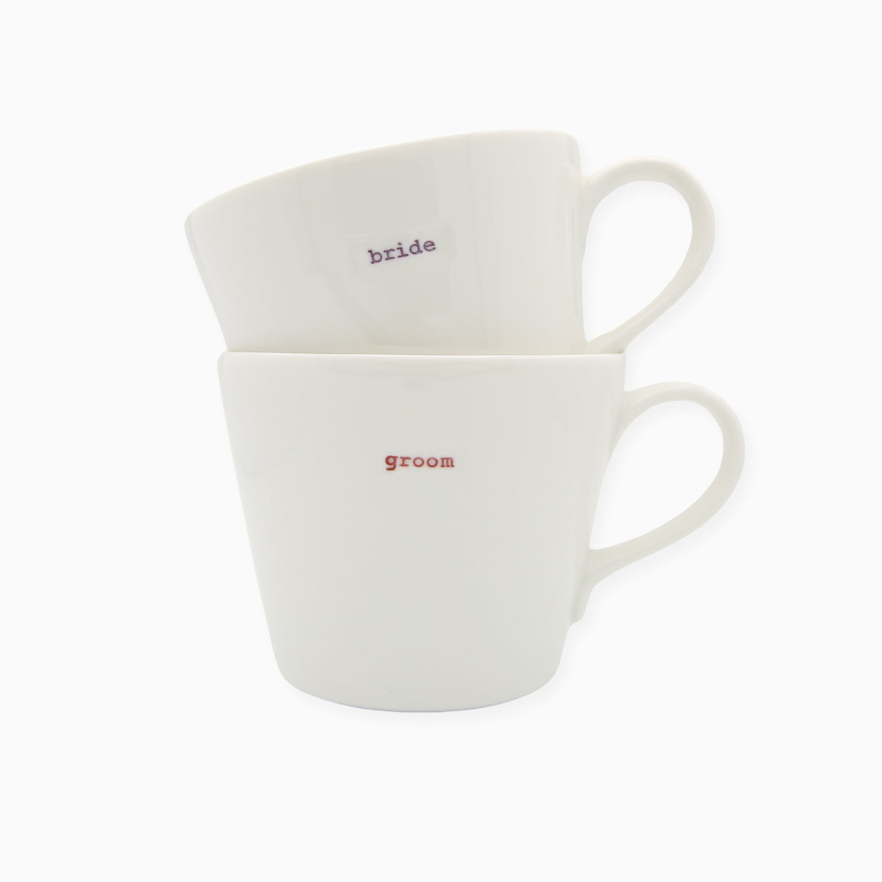 MKKBJ0532 - Bride & Groom Keith Bymer Jones Mug Gift Set