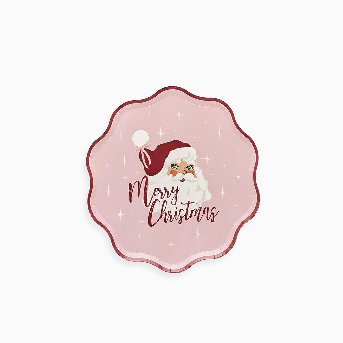 HBSB211 - Vintage Santa Paper Plates Pack of 8