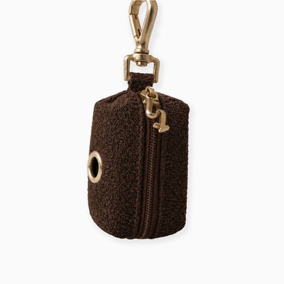 Bouclé Poop Bag Holder Chocolate - Whistlefish