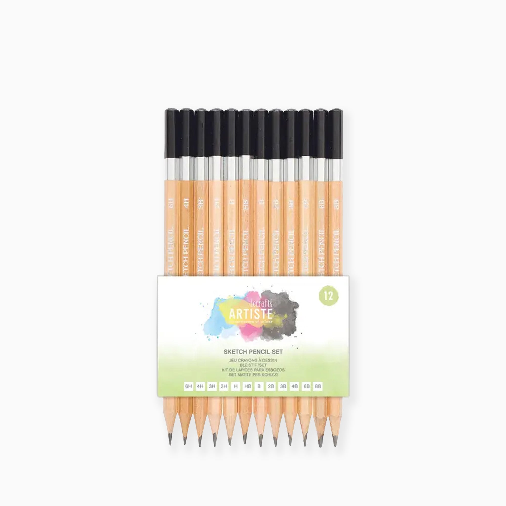 Pencil Set-DOA856106 - 12pc Artiste Sketching Pencils-West Design Products UK