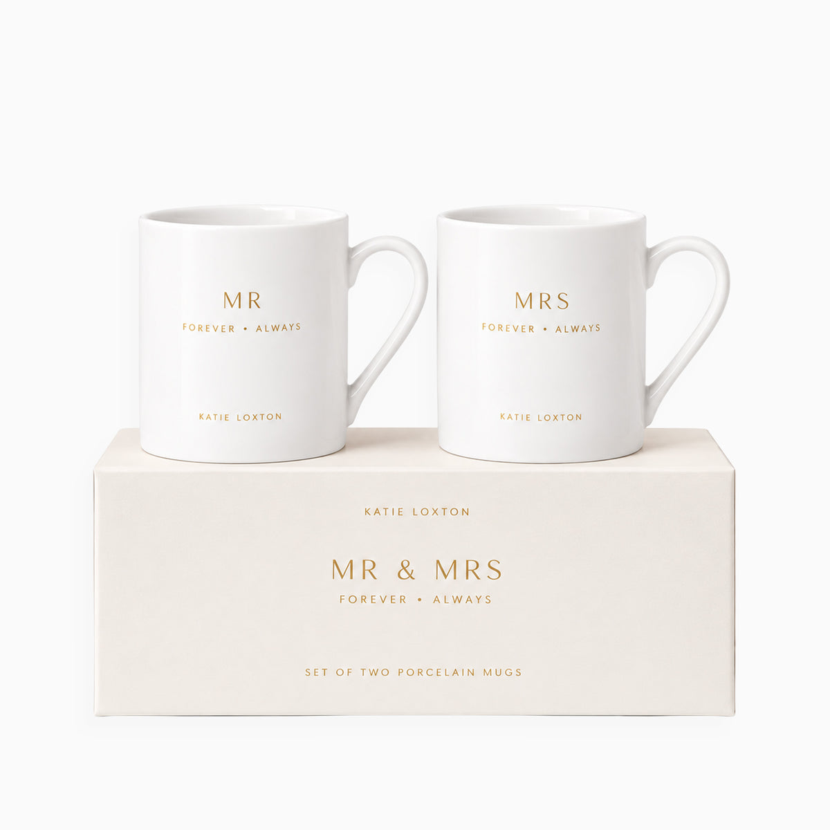 KLCW160 - Mr and Mrs Porcelain Mug Gift Set