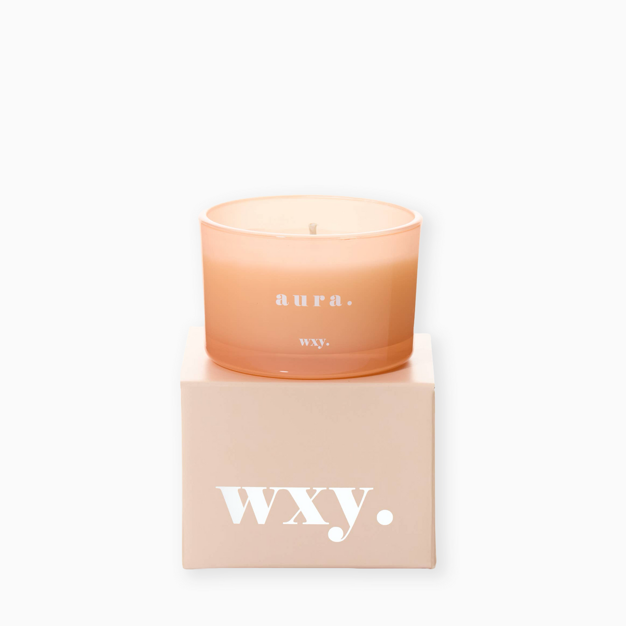 WXYCL0301 - Aura 3oz Candle White Woods and Amber