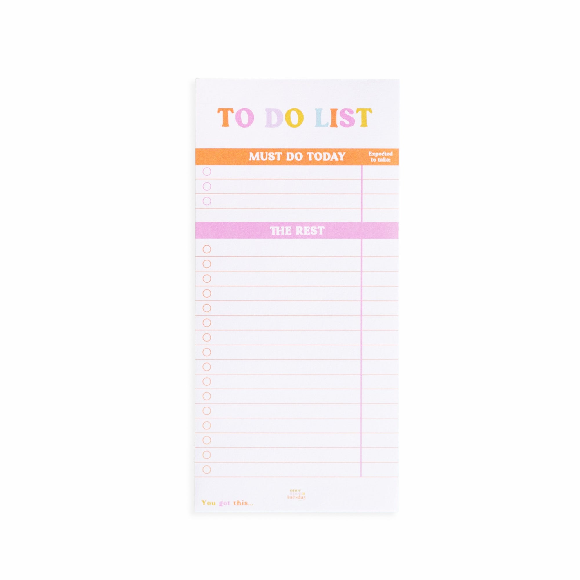 List Pad-PAD-TDL-YGT-1021 - You Got This To Do List Pad-Good Tuesday