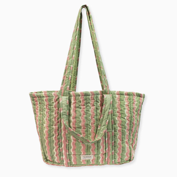 Quilted Carry All | Whirly | Mint - Whistlefish