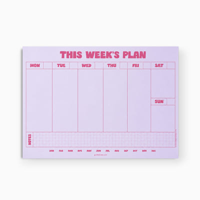 Lilac & Plum Weekly Planner Pad - Whistlefish