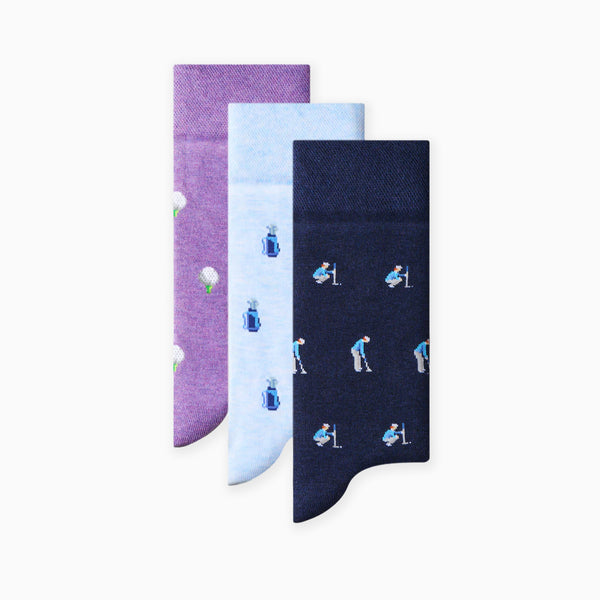 Socks-OOB-CADD-MIX-712 - The Caddie's Gift Box-The London Sock Exchange