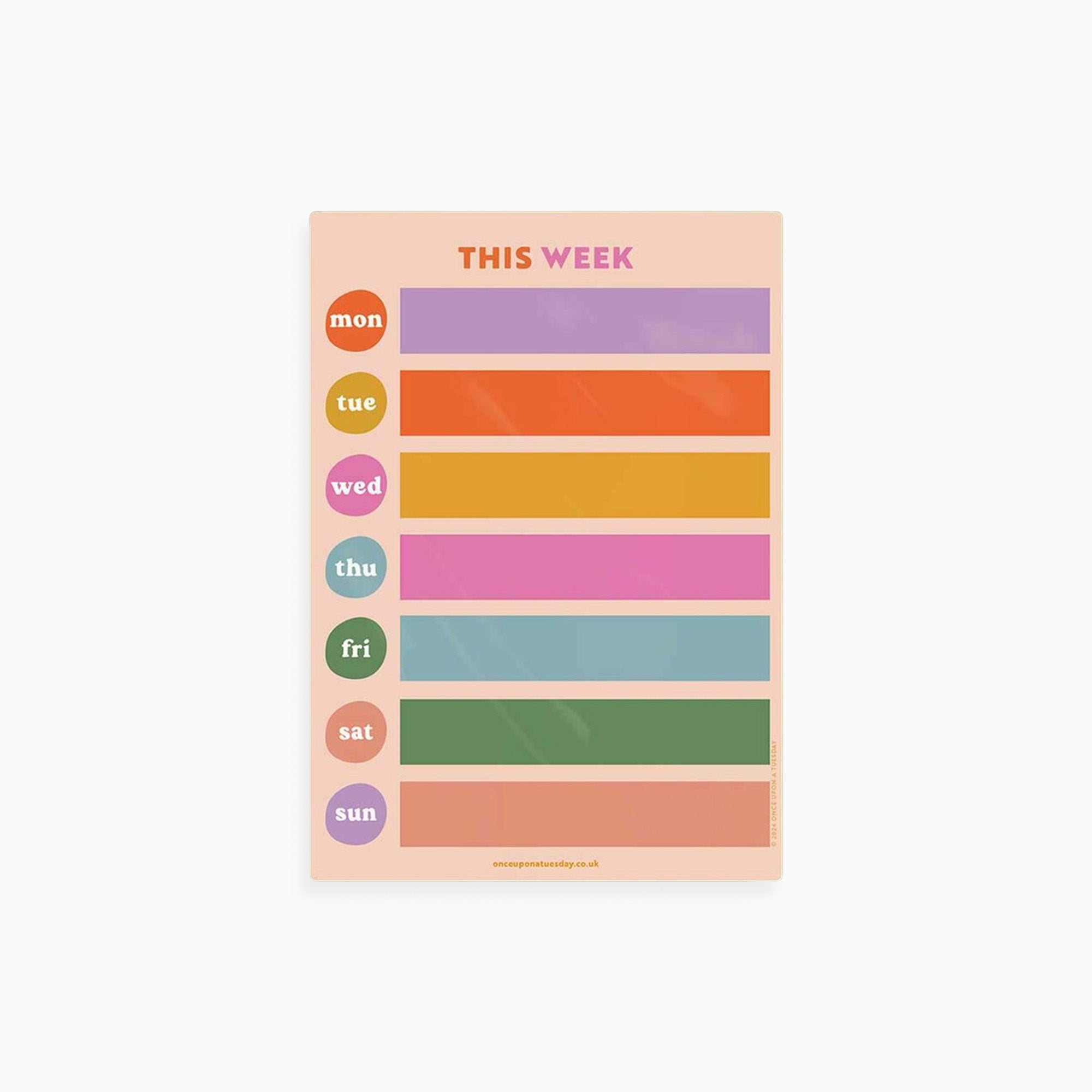 Planner-MFP-WKL-CBL-A4 - ColourBlock Magnetic Week Planner-Good Tuesday