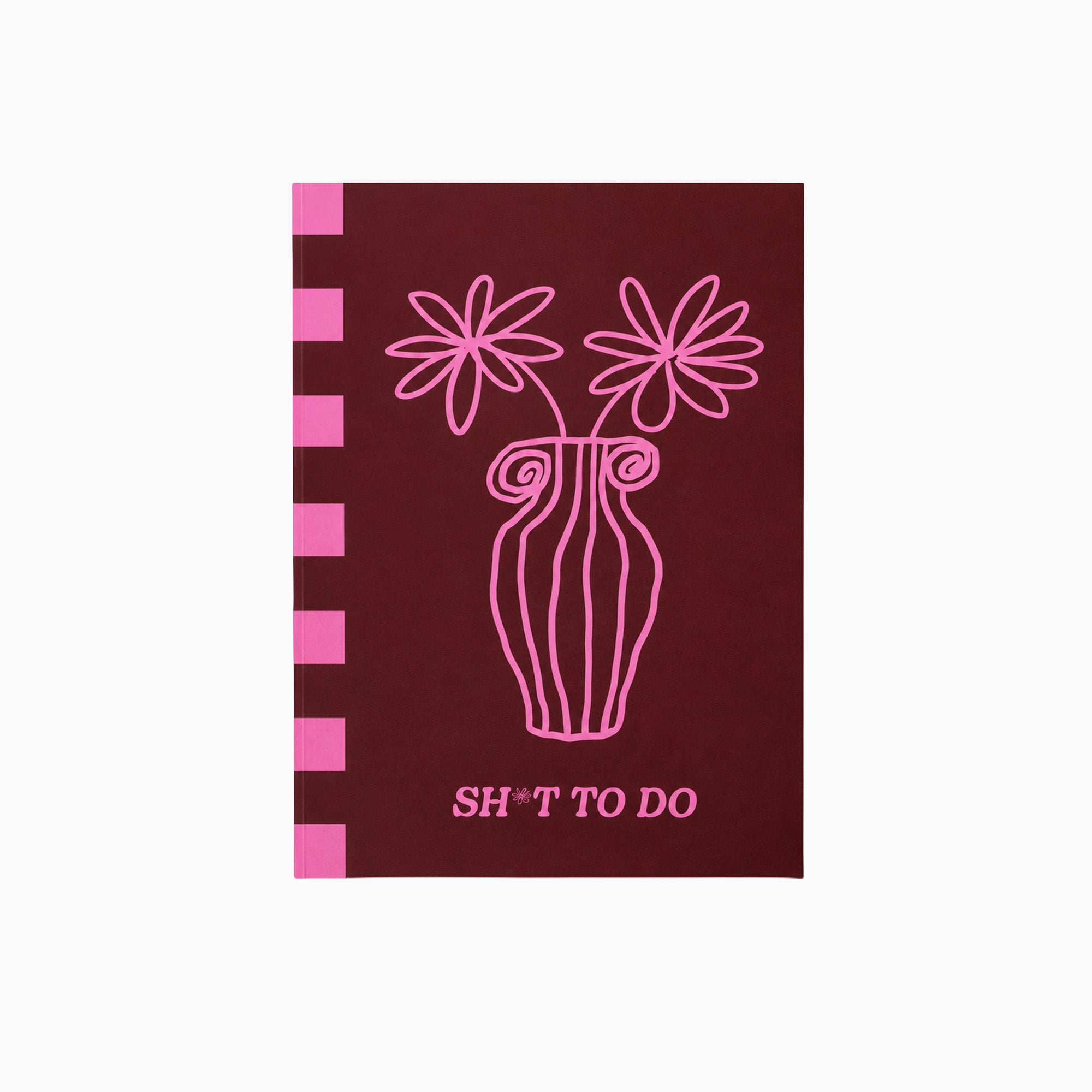 Notebook-TUE-NBK-STP-HBL-A5 - Hot Pink Bloom A5 Notebook-Good Tuesday