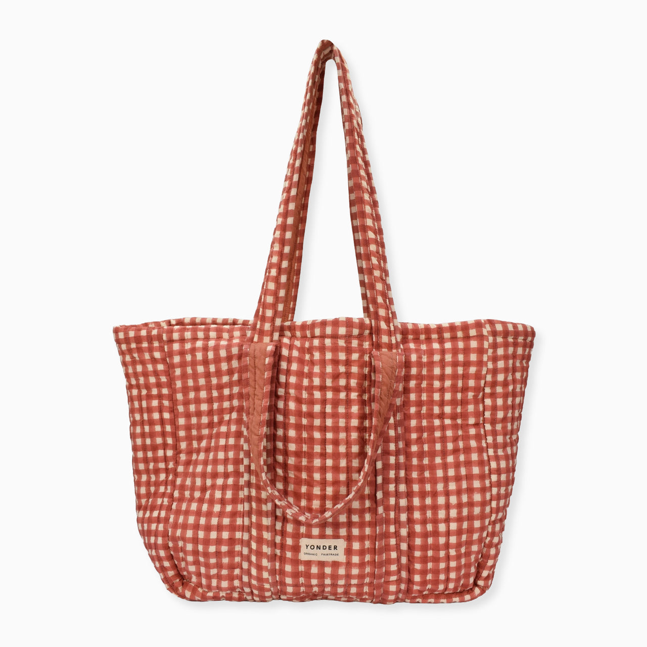 CA GIN - Quilted Carry All | Gingham | Ginger