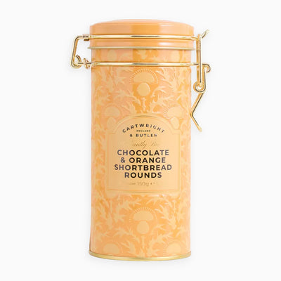 Chocolate & Orange Shortbread Rounds in Tin - Whistlefish
