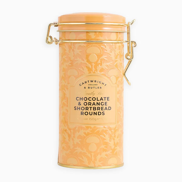 4715 - Chocolate & Orange Shortbread Rounds in Tin