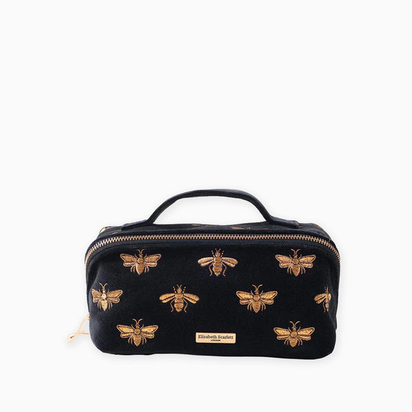 86261 - Honey Bee Charcoal Open Flat Makeup Bag