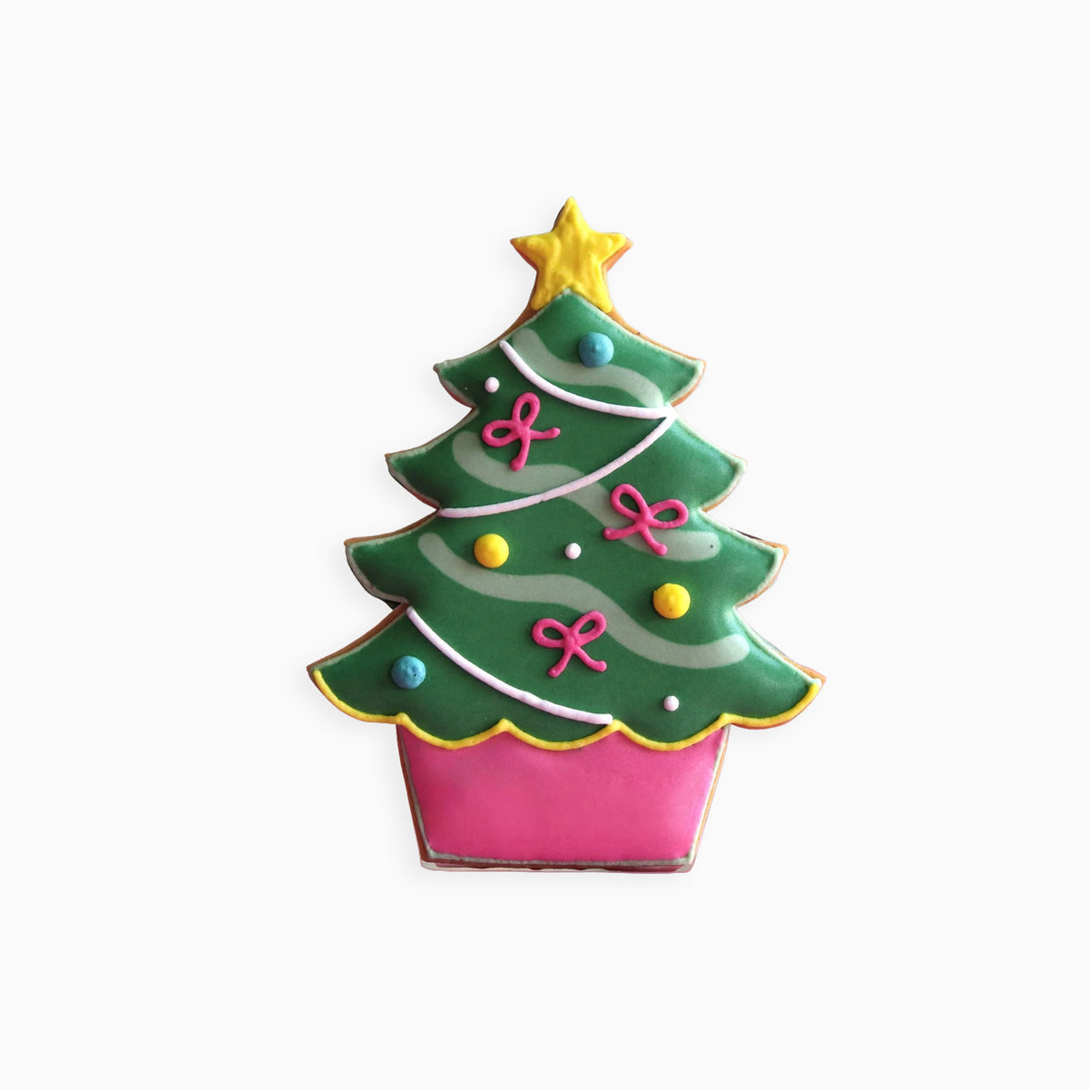 CASQCLXMASTRESS - Merry Christmas Tree Letterbox Biscuit