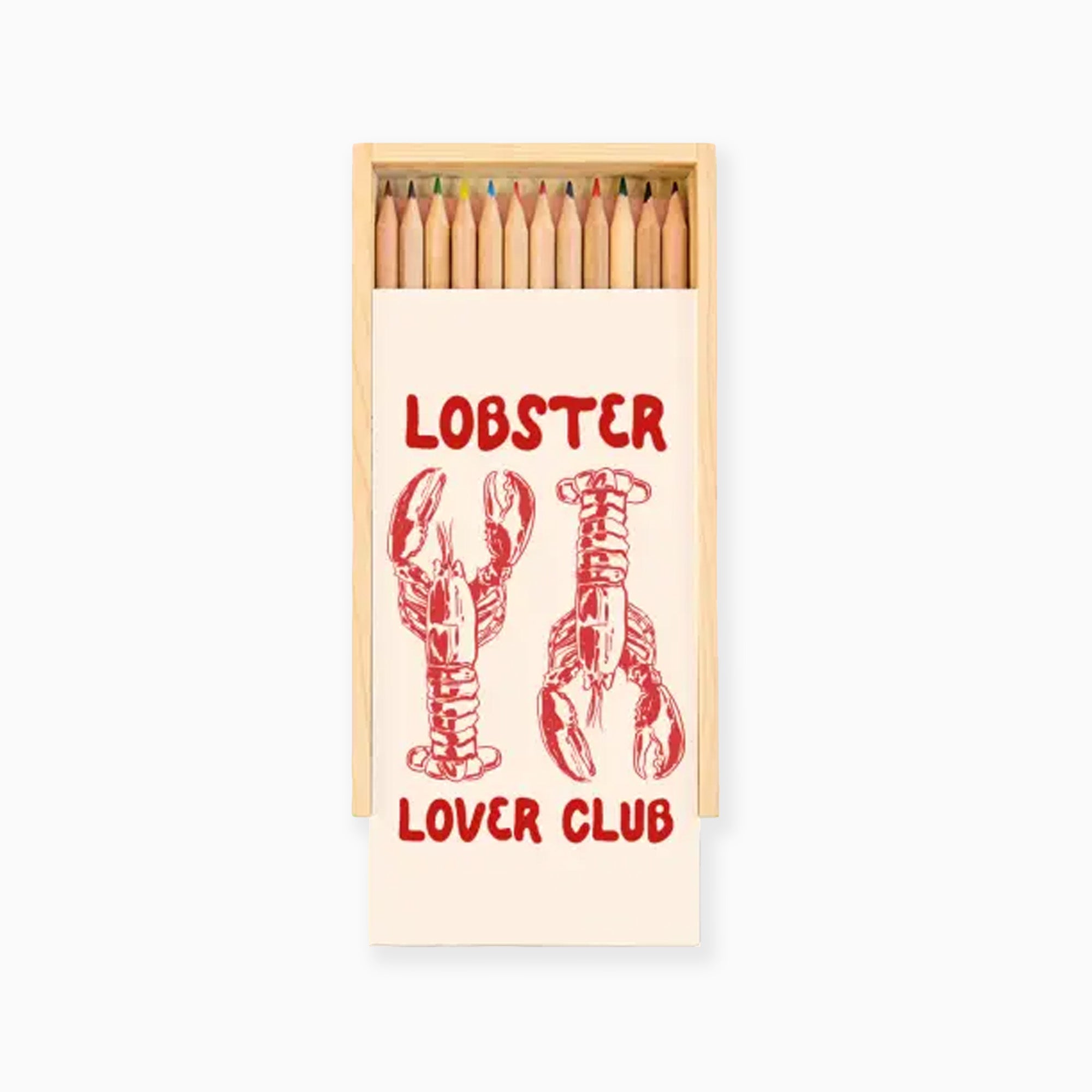 Pencil Set-698416_294 - Lobster Lover Coloured Pencils in Box-ART WOW