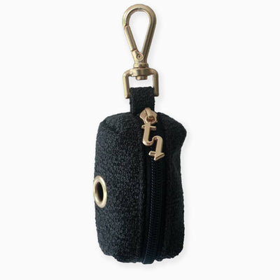 Bouclé Poop Bag Holder Midnight - Whistlefish