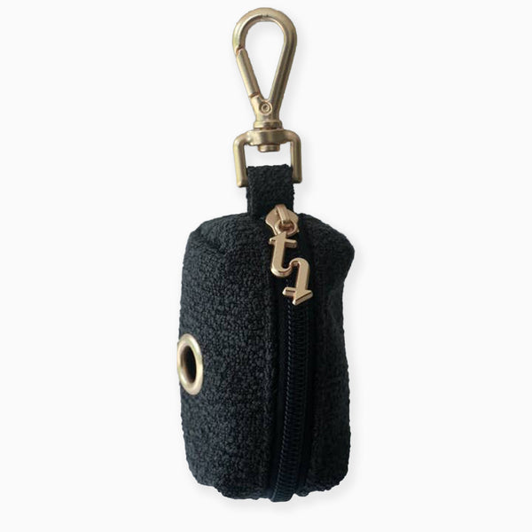BOU-POOP-MID - Bouclé Poop Bag Holder Midnight