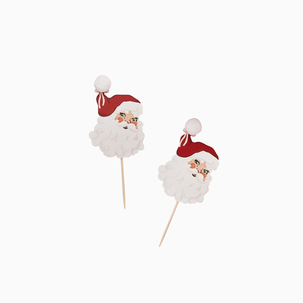 HBSB210 - Santa Pom Pom Food Picks