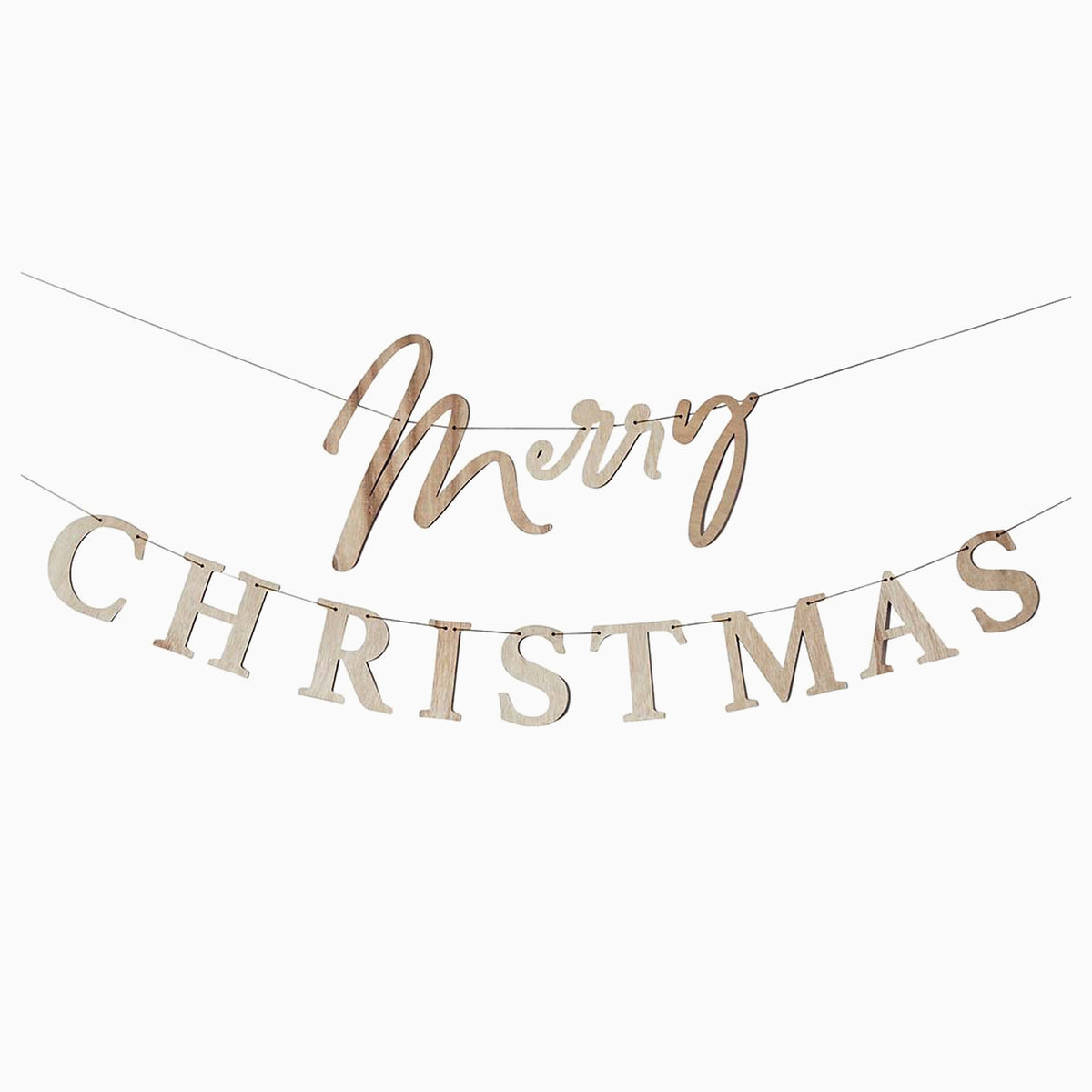 HBFF101 - Merry Christmas Wooden Banner