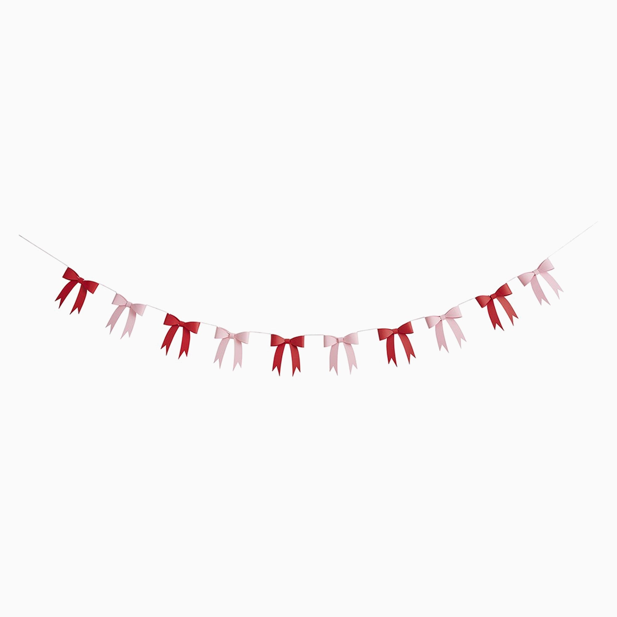 HBSB201 - Pink & Red Bow 3D Card Garland