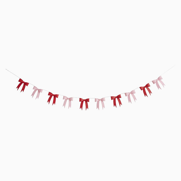 HBSB201 - Pink & Red Bow 3D Card Garland