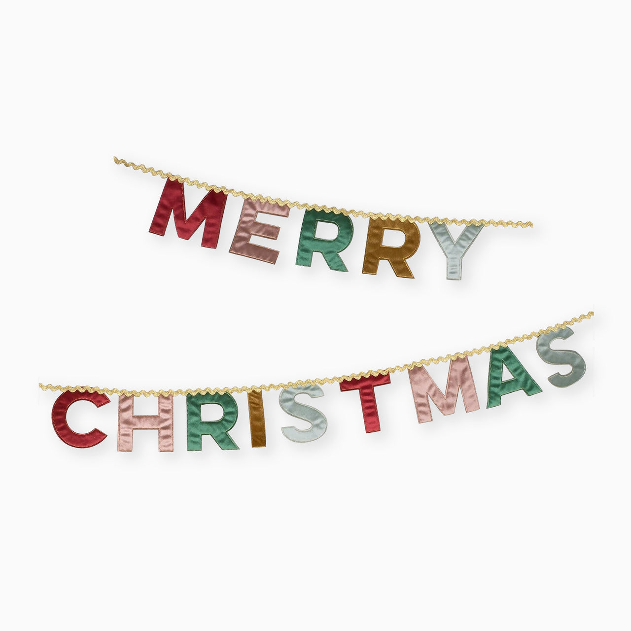 279105 - Merry Christmas Velvet Pennant Garland