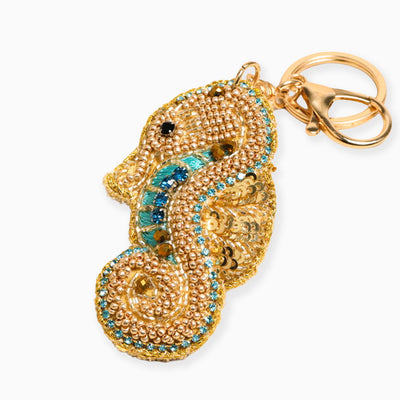 Seahorse Beaded Keyring - Whistlefish