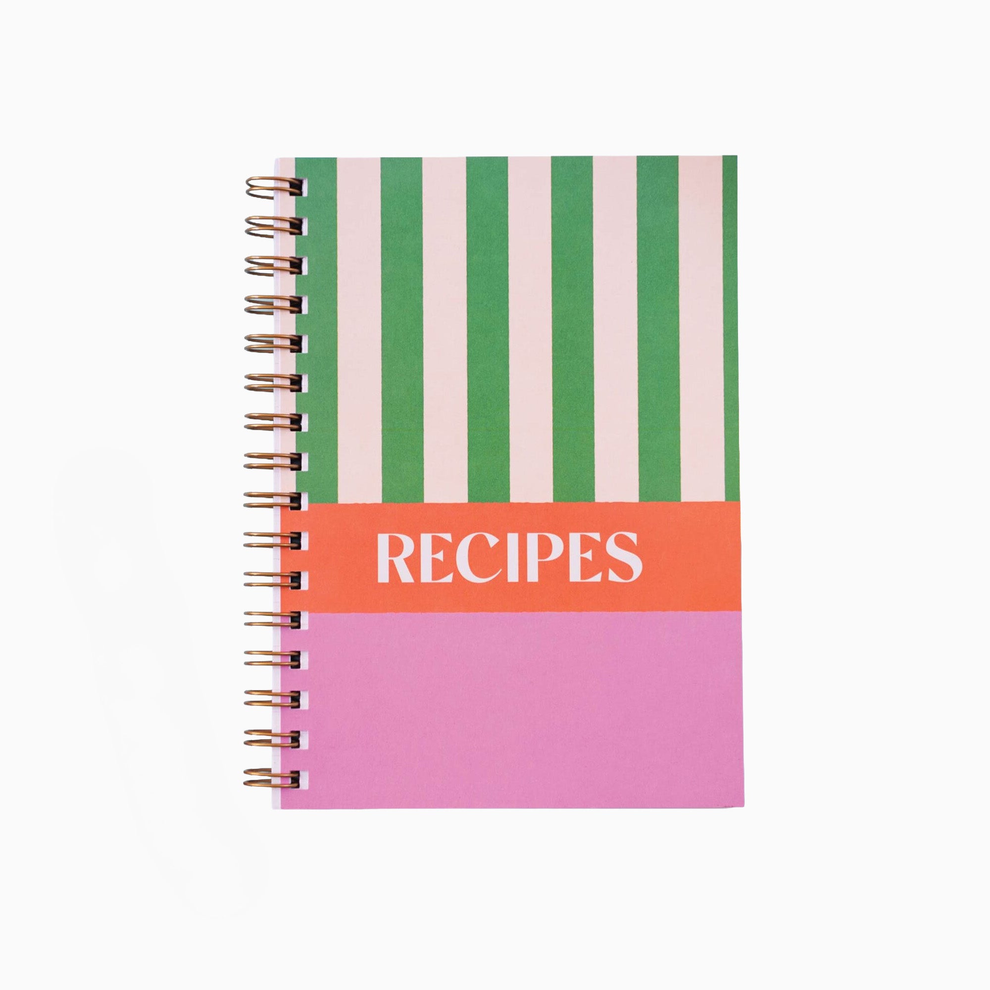 Journal-JRN-RCPE-CST-A5 - Cabana Stripe Recipe Journal-Good Tuesday