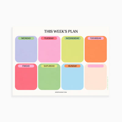 Citrus Splash Week Fridge Magnet - Whistlefish