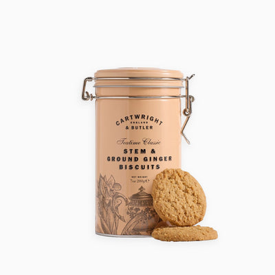 Stem & Ground Ginger Biscuits in Tin - Whistlefish